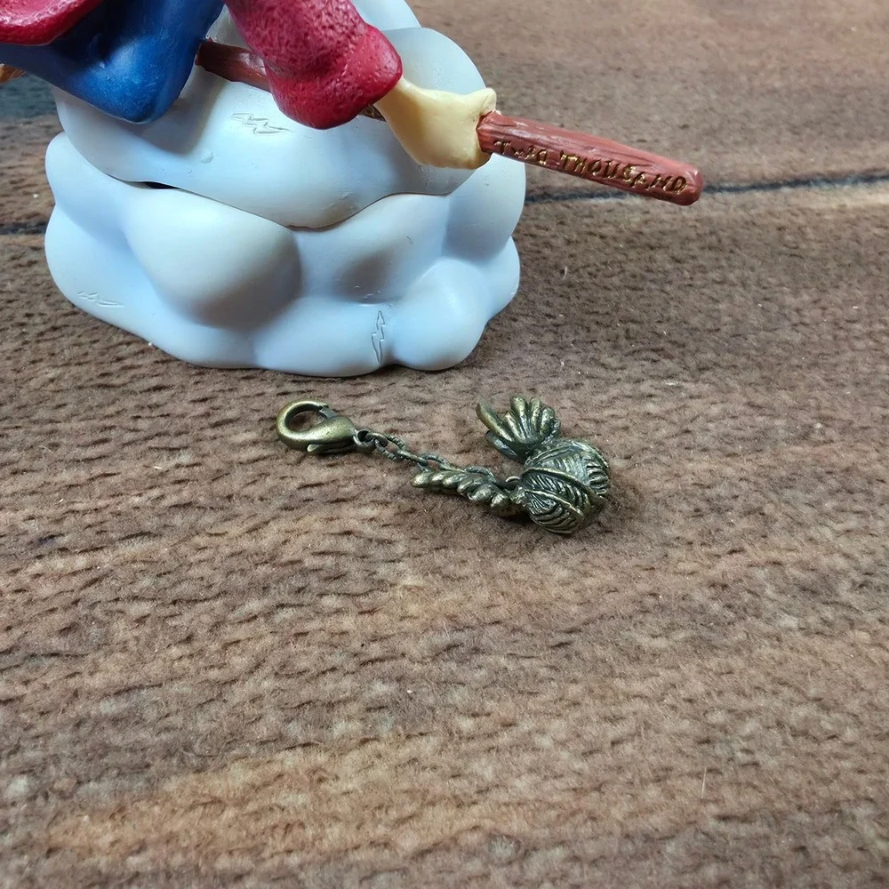 Department 56 Harry Potter Trinket Box Kids Red Good Nimbus 2000 Snitch Charm